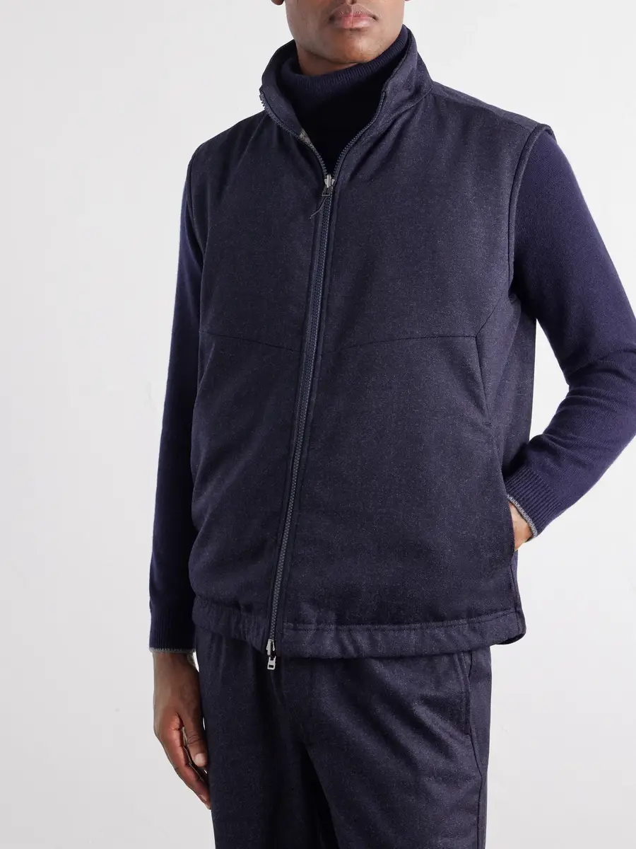 Sease Explorer Reversible Checked Virgin Wool and Shell Padded Vest - Men | Thumbnail 6 Sease Explorer Reversible Checked Virgin Wool and Shell Padded Vest - Men | Thumbnail 6