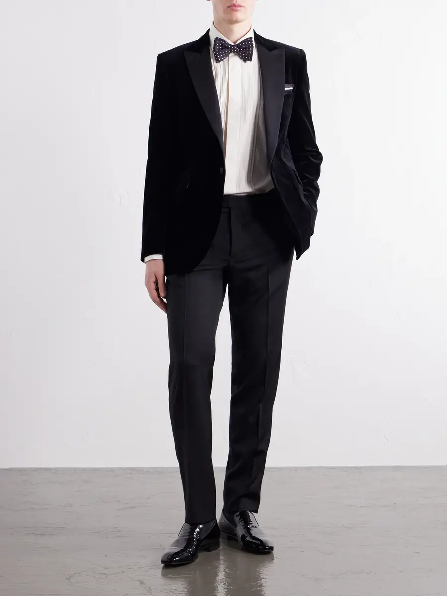 Favourbrook Grosgrain-Trimmed Cotton-Velvet Tuxedo Jacket - Men | Thumbnail 2 Favourbrook Grosgrain-Trimmed Cotton-Velvet Tuxedo Jacket - Men | Thumbnail 2
