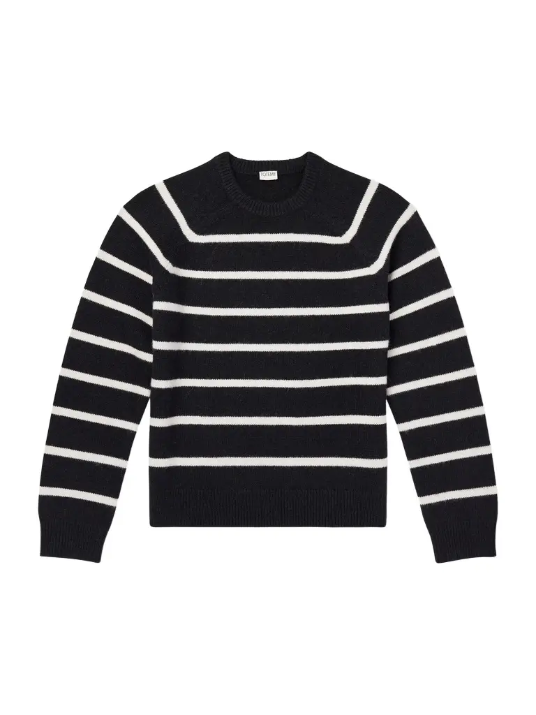 Striped Alpaca and Cashmere-Blend Sweater - Men Striped Alpaca and Cashmere-Blend Sweater - Men