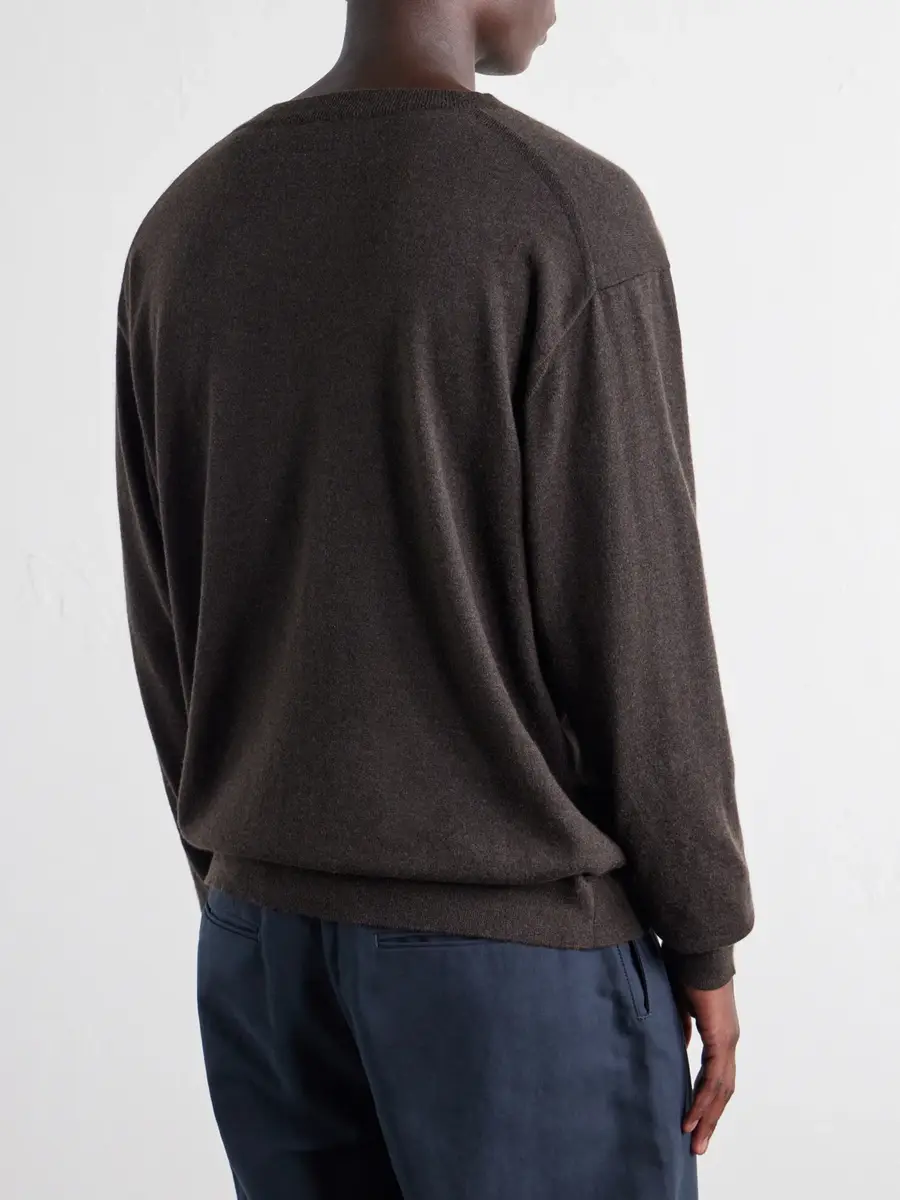 ATON Cotton and Yak-Blend Sweater - Men | Thumbnail 4 ATON Cotton and Yak-Blend Sweater - Men | Thumbnail 4