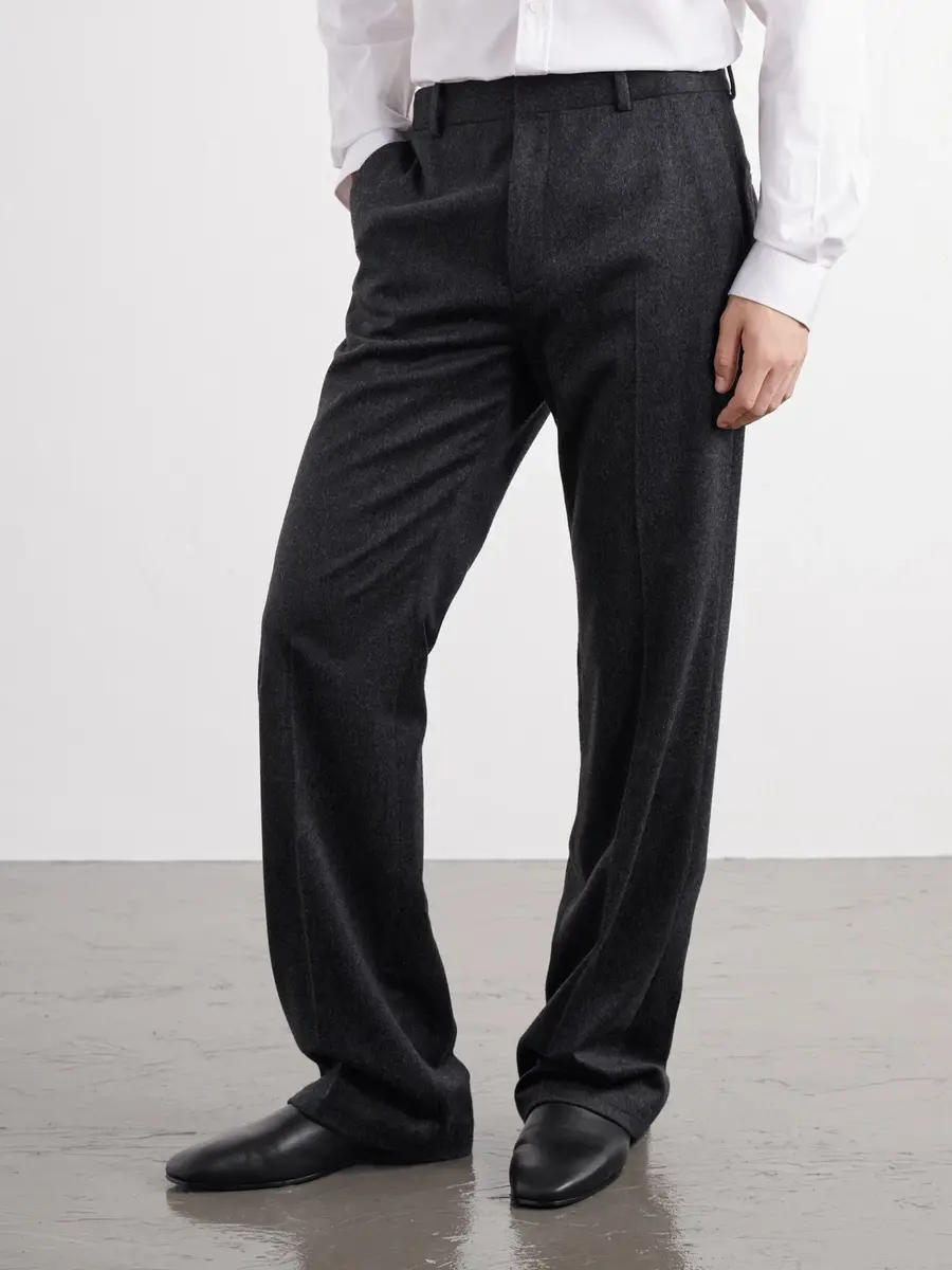 TOTEME Straight-Leg Wool and Cashmere-Blend Suit Trousers - Men | Thumbnail 3 TOTEME Straight-Leg Wool and Cashmere-Blend Suit Trousers - Men | Thumbnail 3