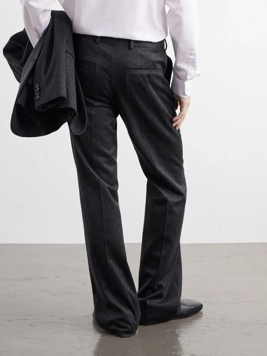 TOTEME Straight-Leg Wool and Cashmere-Blend Suit Trousers - Men | Thumbnail 4 TOTEME Straight-Leg Wool and Cashmere-Blend Suit Trousers - Men | Thumbnail 4