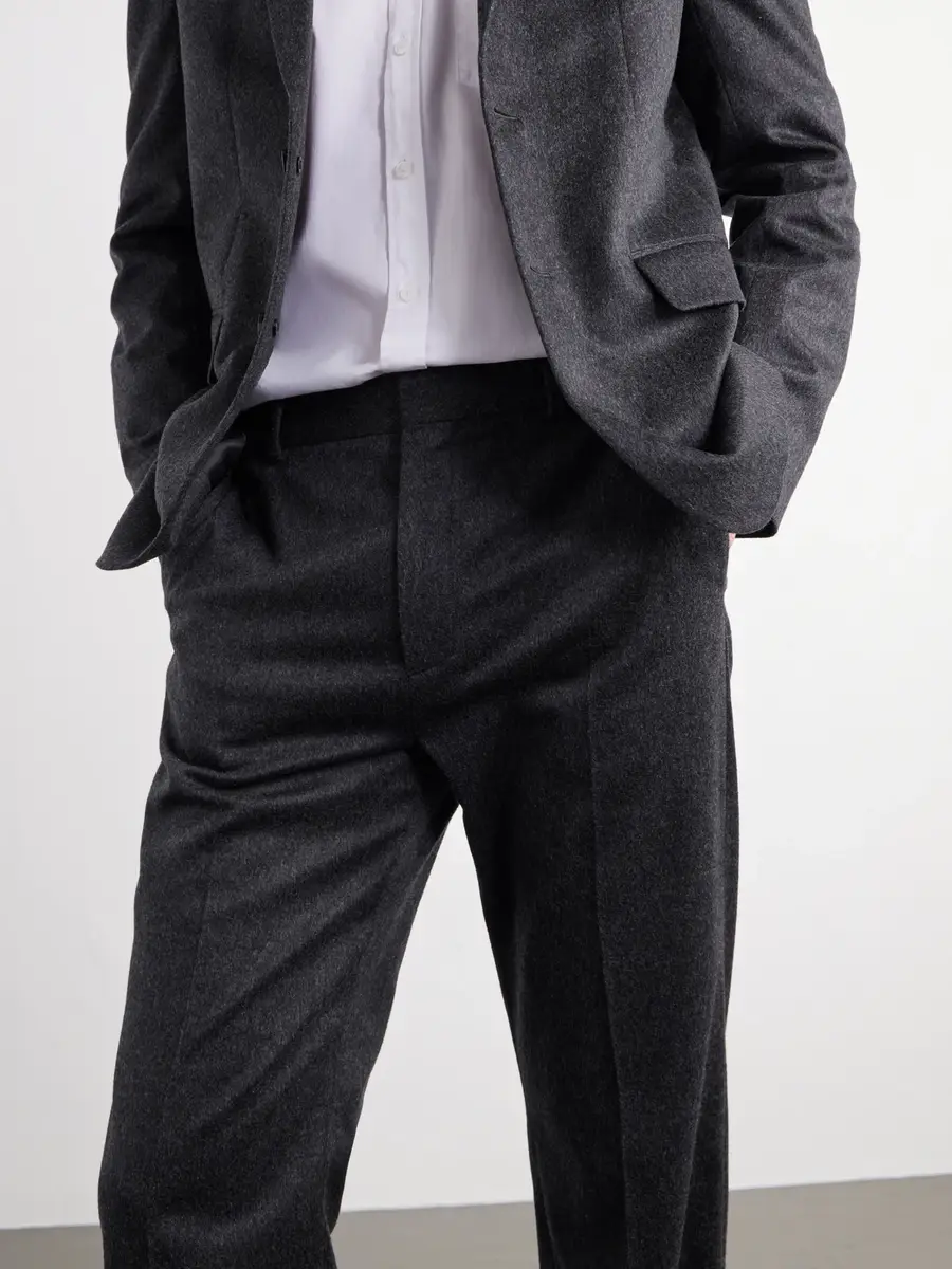 TOTEME Straight-Leg Wool and Cashmere-Blend Suit Trousers - Men | Thumbnail 5 TOTEME Straight-Leg Wool and Cashmere-Blend Suit Trousers - Men | Thumbnail 5
