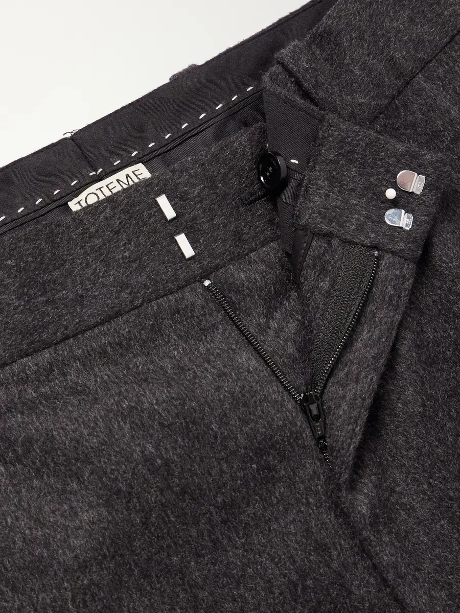 TOTEME Straight-Leg Wool and Cashmere-Blend Suit Trousers - Men | Thumbnail 6 TOTEME Straight-Leg Wool and Cashmere-Blend Suit Trousers - Men | Thumbnail 6