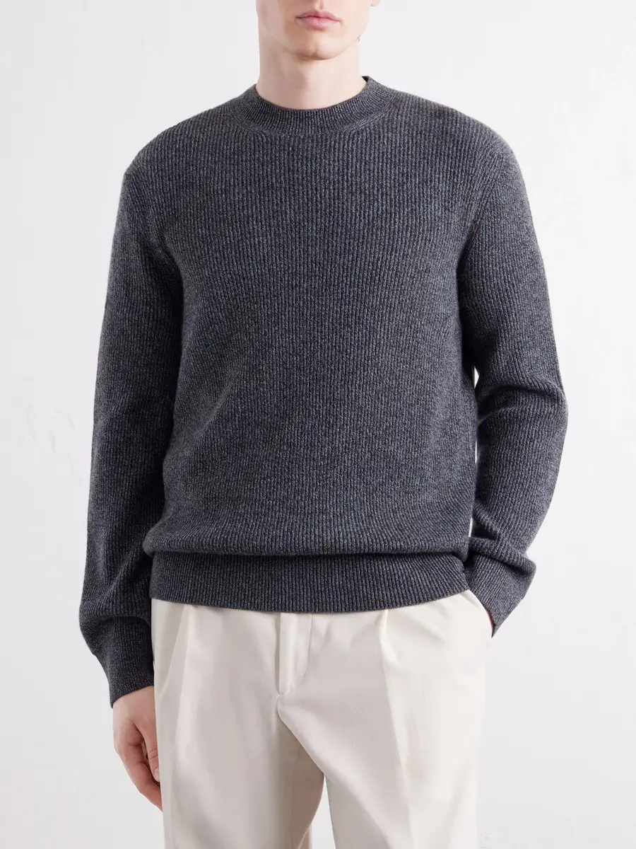 PIACENZA 1733 Ribbed Cashmere Sweater - Men | Thumbnail 3 PIACENZA 1733 Ribbed Cashmere Sweater - Men | Thumbnail 3