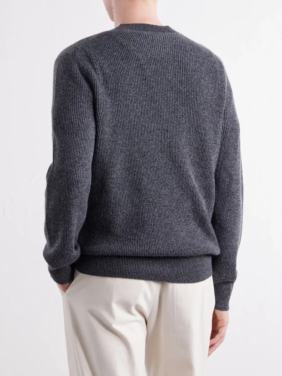 PIACENZA 1733 Ribbed Cashmere Sweater - Men | Thumbnail 4 PIACENZA 1733 Ribbed Cashmere Sweater - Men | Thumbnail 4