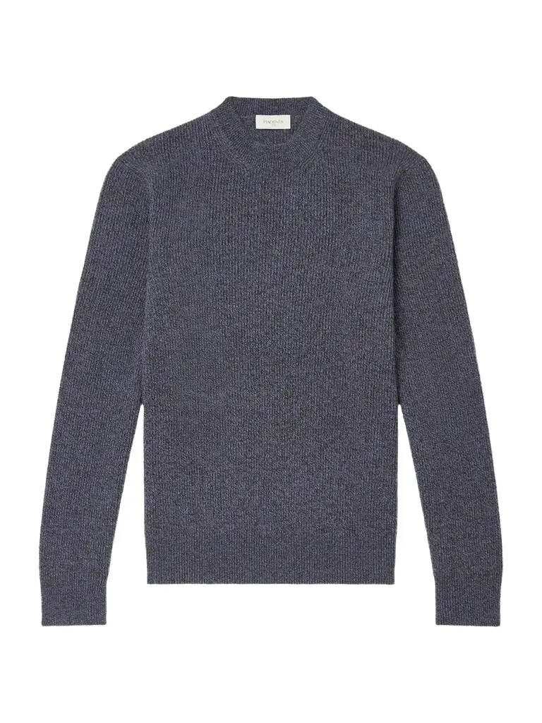 Ribbed Cashmere Sweater - Men Ribbed Cashmere Sweater - Men