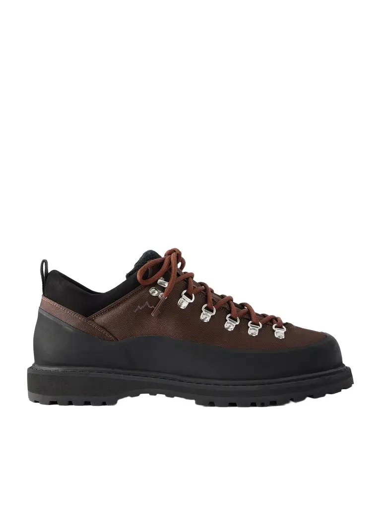 Diemme Roccia Basso Rubber and Suede-Trimmed Mesh Hiking Boots - Men