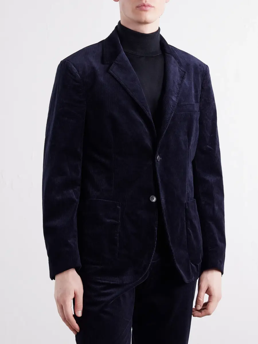 Sunspel Cotton-Blend Corduroy Blazer - Men | Thumbnail 3 Sunspel Cotton-Blend Corduroy Blazer - Men | Thumbnail 3