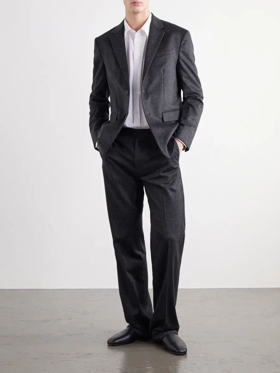 TOTEME Wool and Cashmere-Blend Flannel Suit Jacket - Men | Thumbnail 2 TOTEME Wool and Cashmere-Blend Flannel Suit Jacket - Men | Thumbnail 2