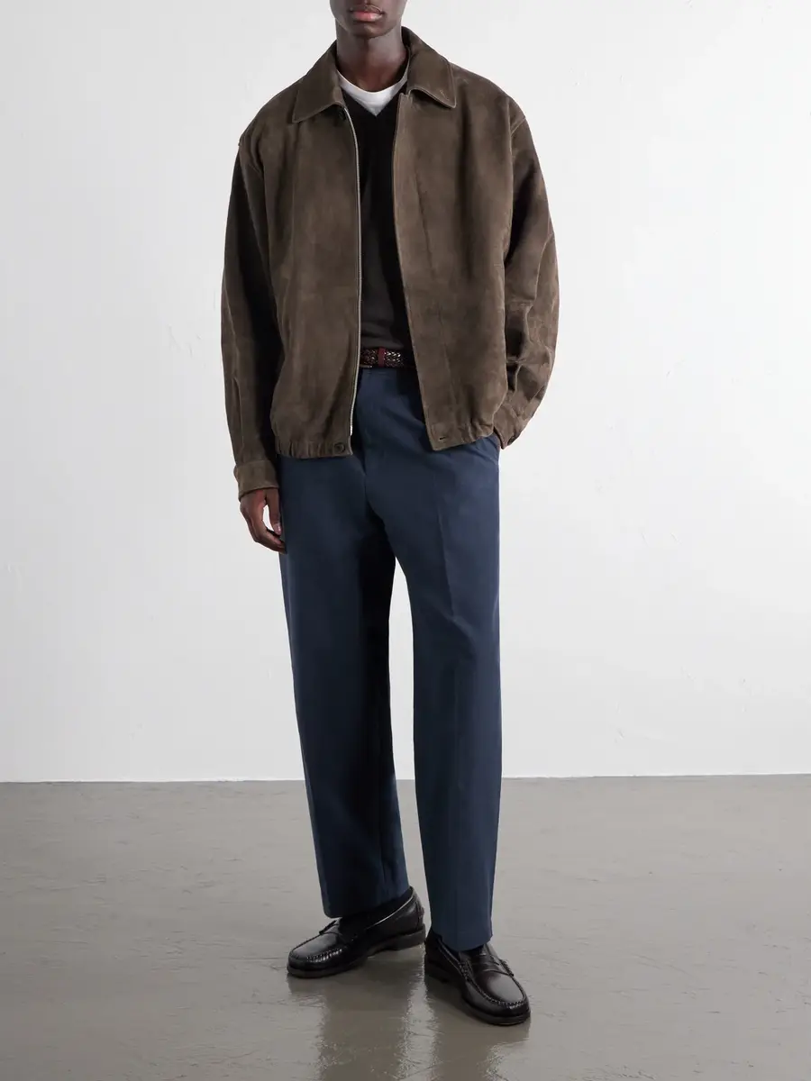 ATON Pleated Tapered Cotton Trousers - Men | Thumbnail 2 ATON Pleated Tapered Cotton Trousers - Men | Thumbnail 2
