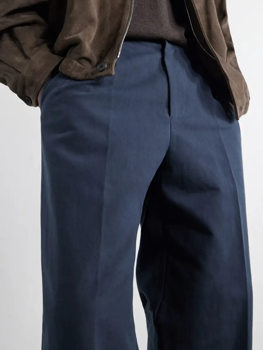 ATON Pleated Tapered Cotton Trousers - Men | Thumbnail 5 ATON Pleated Tapered Cotton Trousers - Men | Thumbnail 5