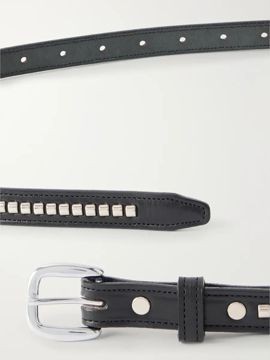Monitaly Extra Long Clincher 1.5cm Studded Leather Belt - Men | Thumbnail 4 Monitaly Extra Long Clincher 1.5cm Studded Leather Belt - Men | Thumbnail 4