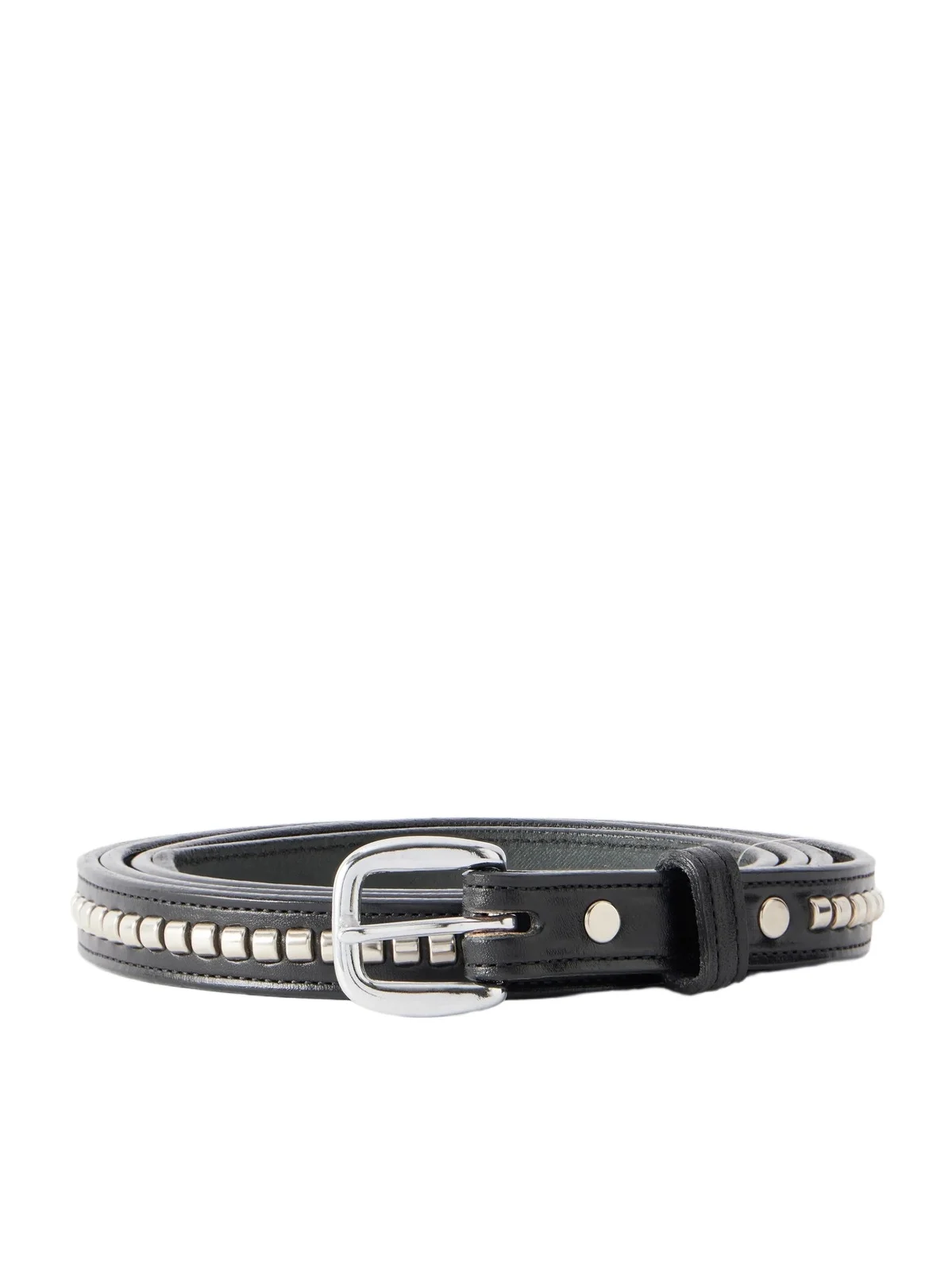 Monitaly Extra Long Clincher 1.5cm Studded Leather Belt - Men