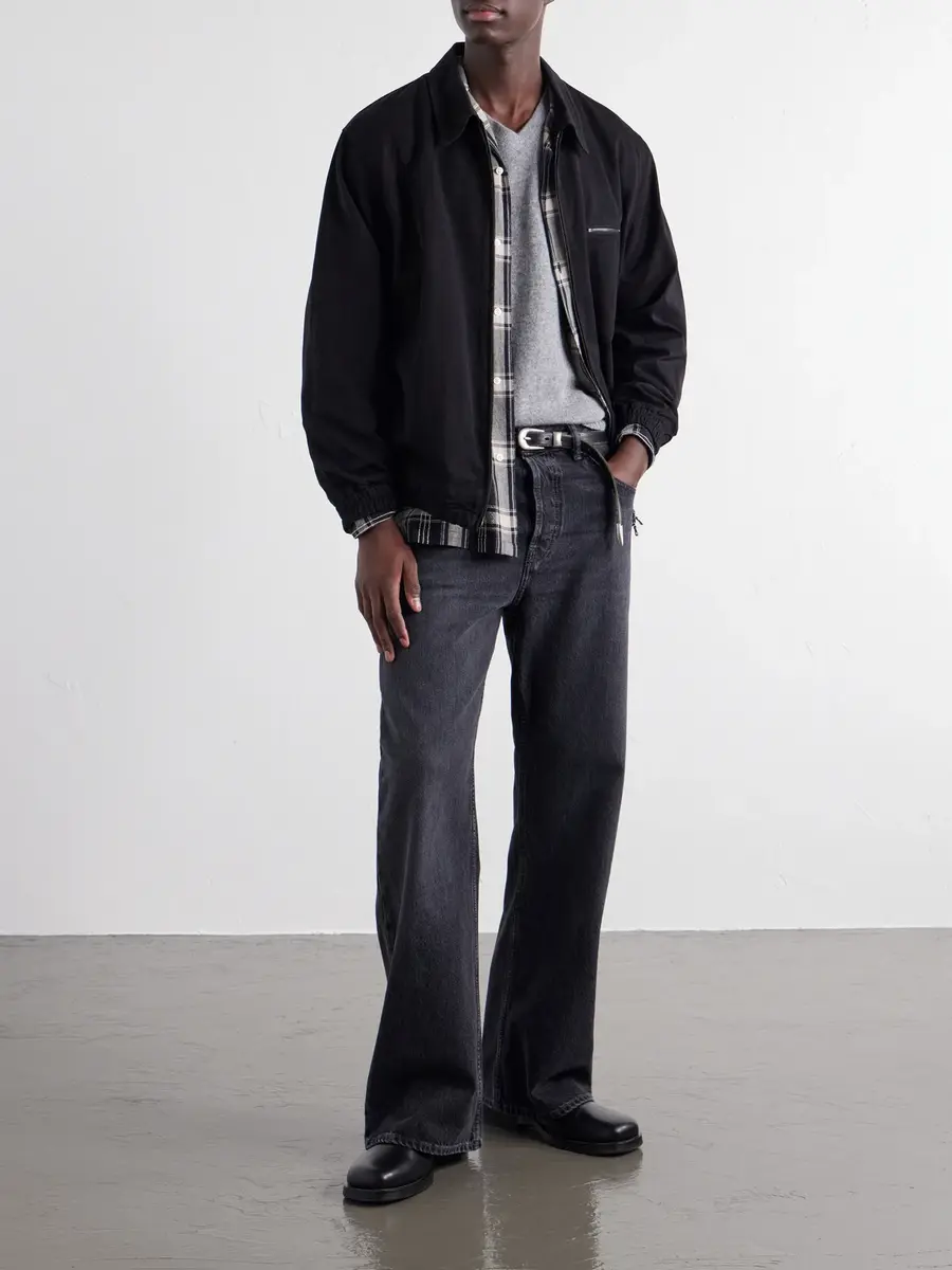ATON Harrington Garment-Dyed Cotton-Gabardine Jacket - Men | Thumbnail 2