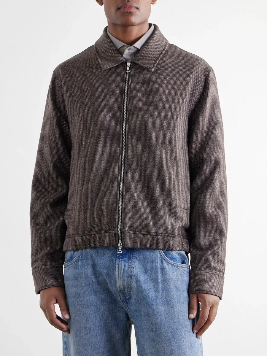 OFFICINE GÉNÉRALE Marlino Houndstooth Virgin Wool Overshirt - Men | Thumbnail 3 OFFICINE GÉNÉRALE Marlino Houndstooth Virgin Wool Overshirt - Men | Thumbnail 3