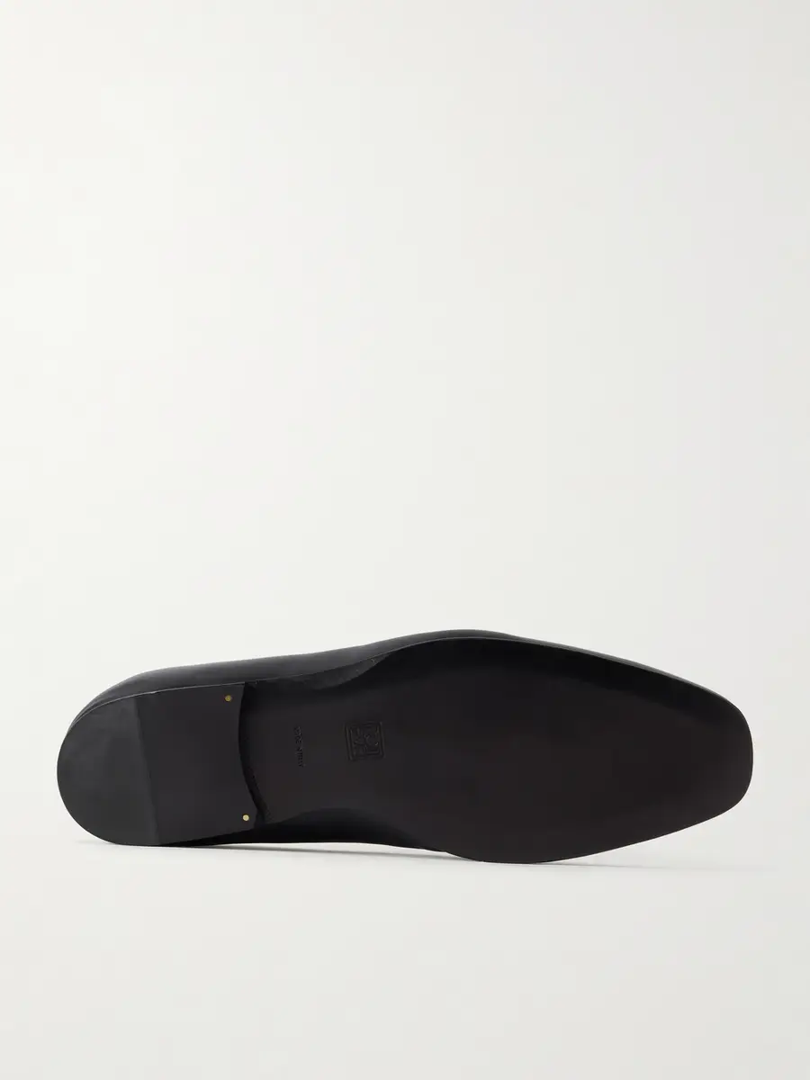 TOTEME Shearling-Lined Nappa Leather Loafers - Men | Thumbnail 3