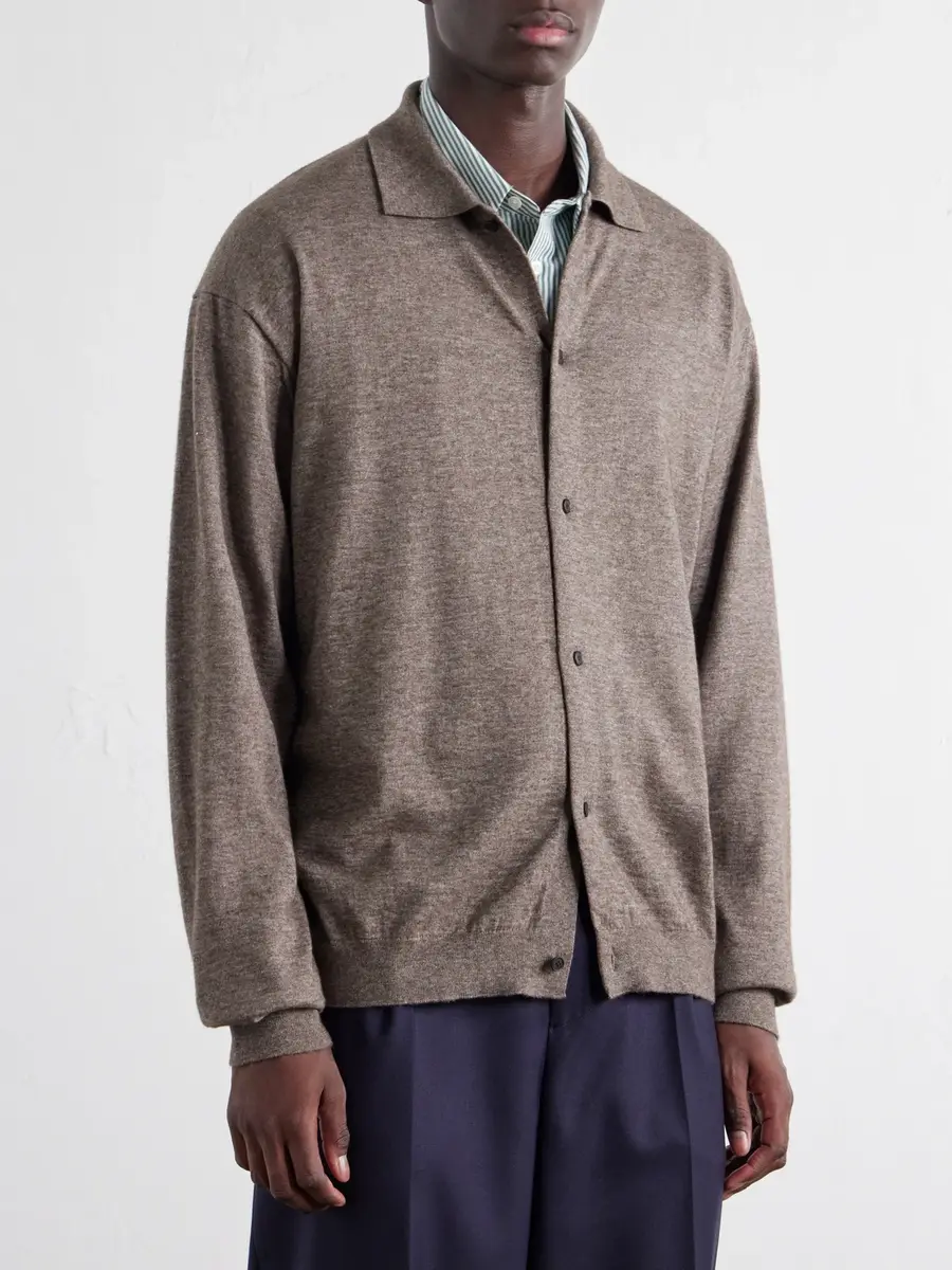 ATON Cotton and Yak Wool-Blend Cardigan - Men | Thumbnail 3 ATON Cotton and Yak Wool-Blend Cardigan - Men | Thumbnail 3