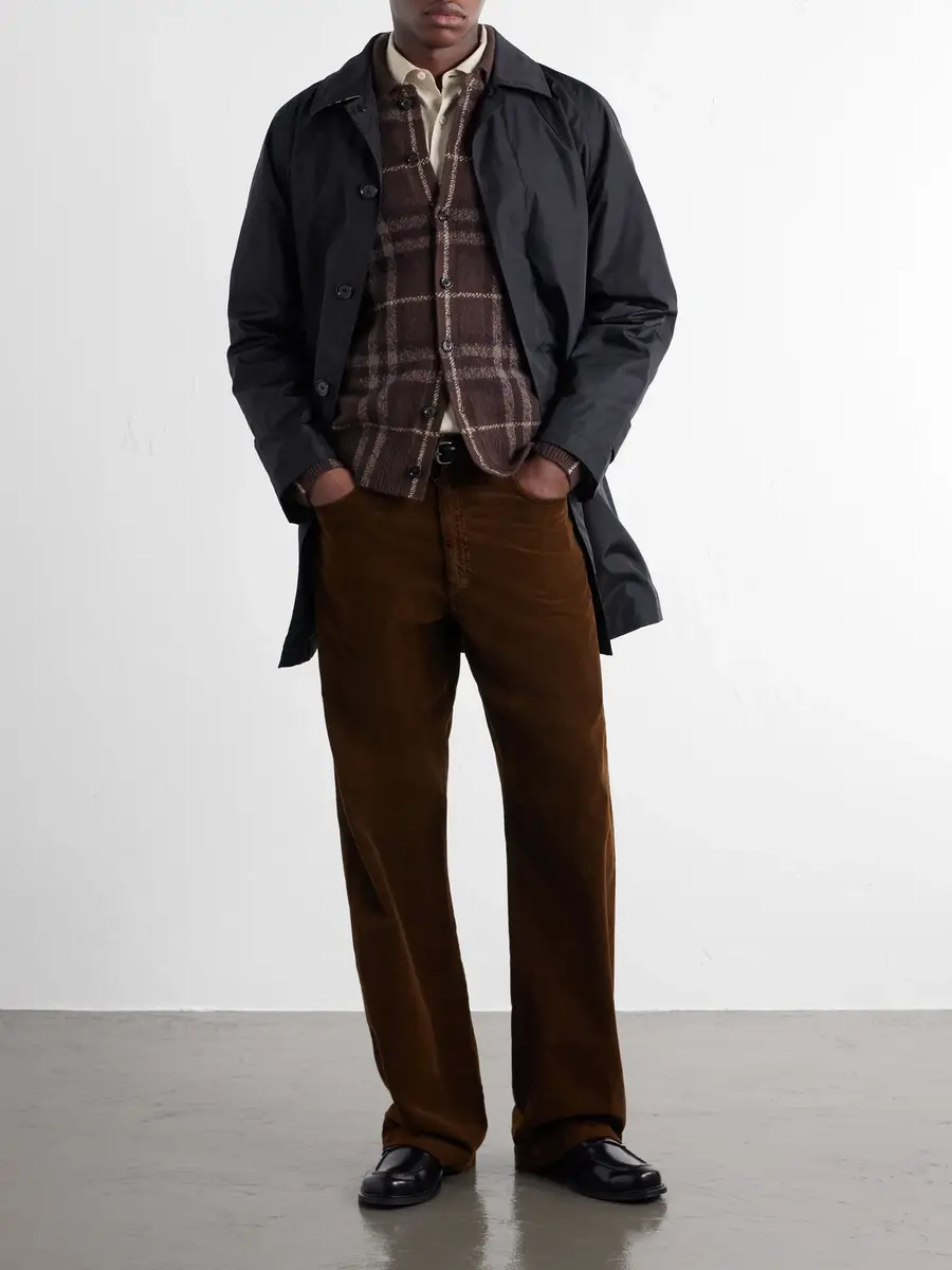 Burberry Checked Knitted Cashmere Polo Shirt - Men | Thumbnail 2 Burberry Checked Knitted Cashmere Polo Shirt - Men | Thumbnail 2