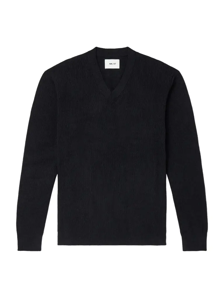NN07 Danny V-Neck 6429 Chenille Sweater - Men