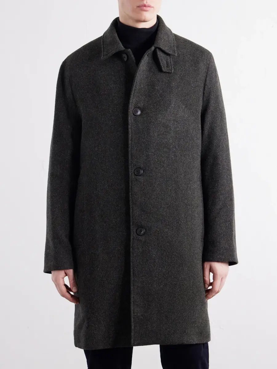 Sunspel Wool-Tweed Coat - Men | Thumbnail 3 Sunspel Wool-Tweed Coat - Men | Thumbnail 3
