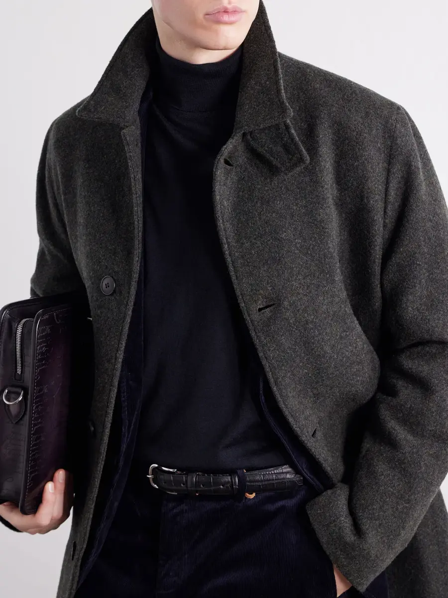 Sunspel Wool-Tweed Coat - Men | Thumbnail 5 Sunspel Wool-Tweed Coat - Men | Thumbnail 5