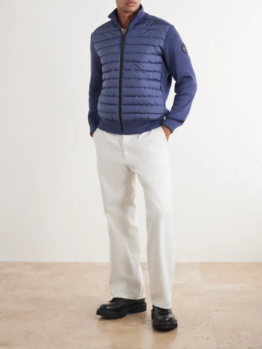 Canada Goose HyBridge® Ribbed Wool and Quilted Shell Down Jacket - Men | Thumbnail 2 Canada Goose HyBridge® Ribbed Wool and Quilted Shell Down Jacket - Men | Thumbnail 2