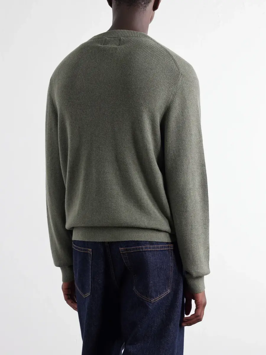 NN07 Hope Rib Crew 60060 Organic Cotton and Cashmere-Blend Sweater - Men | Thumbnail 4