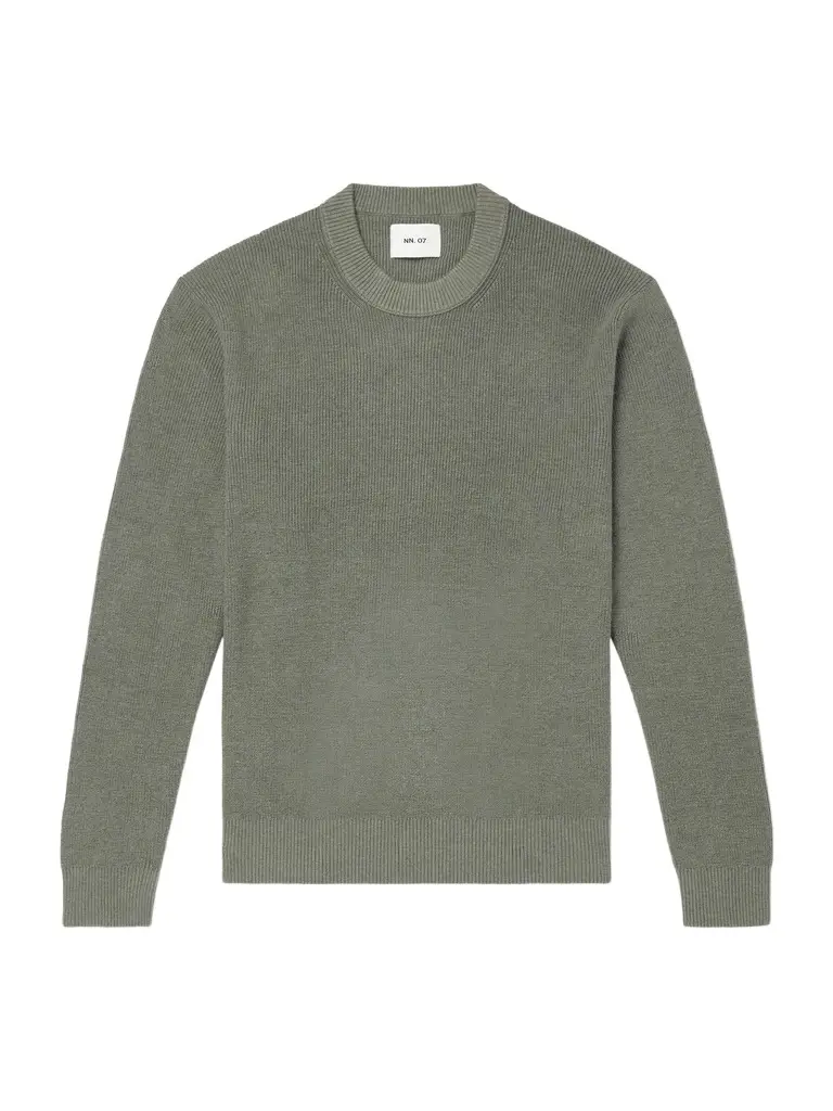 NN07 Hope Rib Crew 60060 Organic Cotton and Cashmere-Blend Sweater - Men