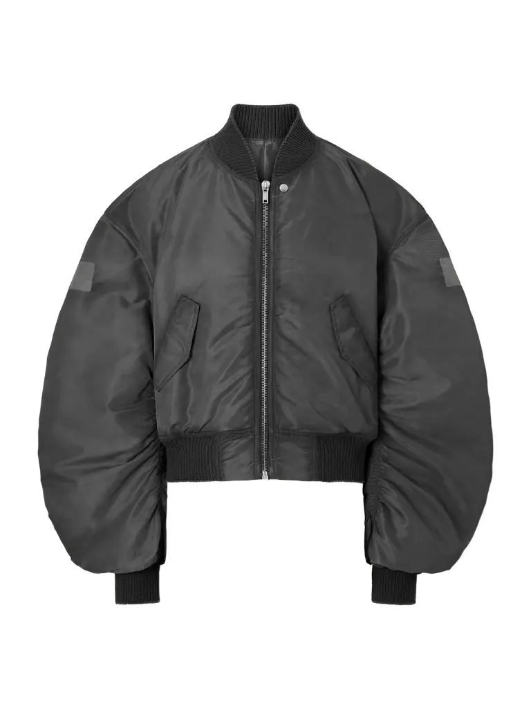 Rick Owens Cropped Appliquéd Shell Bomber Jacket - Men