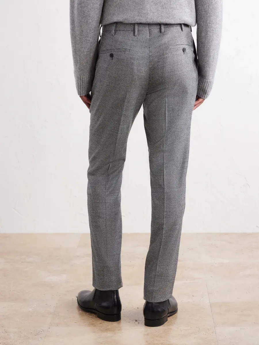 Slowear Incotex Straight-Leg Houndstooth Wool-Blend Trousers - Men | Thumbnail 4 Slowear Incotex Straight-Leg Houndstooth Wool-Blend Trousers - Men | Thumbnail 4