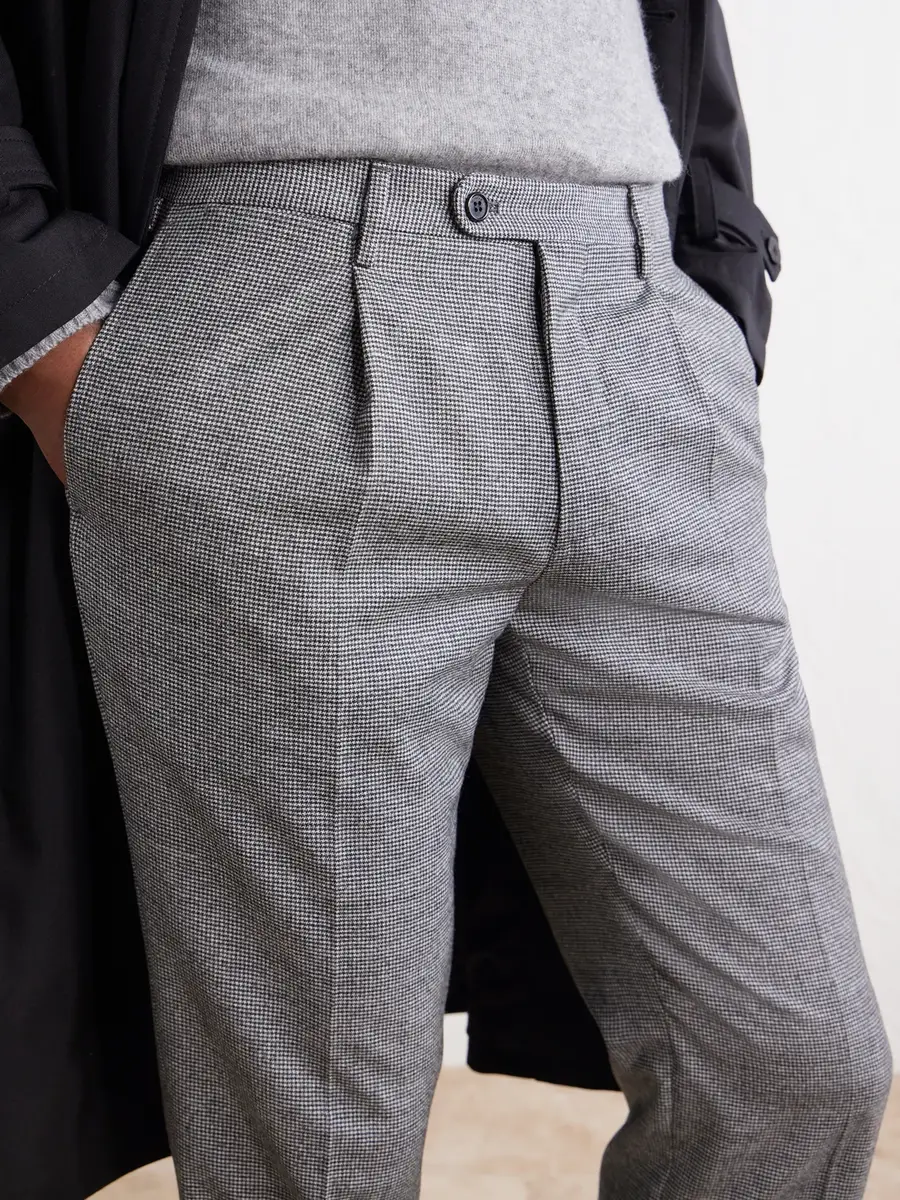 Slowear Incotex Straight-Leg Houndstooth Wool-Blend Trousers - Men | Thumbnail 5 Slowear Incotex Straight-Leg Houndstooth Wool-Blend Trousers - Men | Thumbnail 5