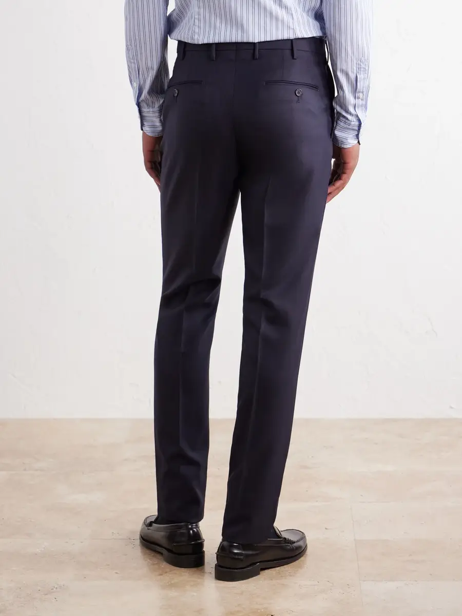 Slowear Incotex Straight-Leg Wool-Canvas Trousers - Men | Thumbnail 4 Slowear Incotex Straight-Leg Wool-Canvas Trousers - Men | Thumbnail 4