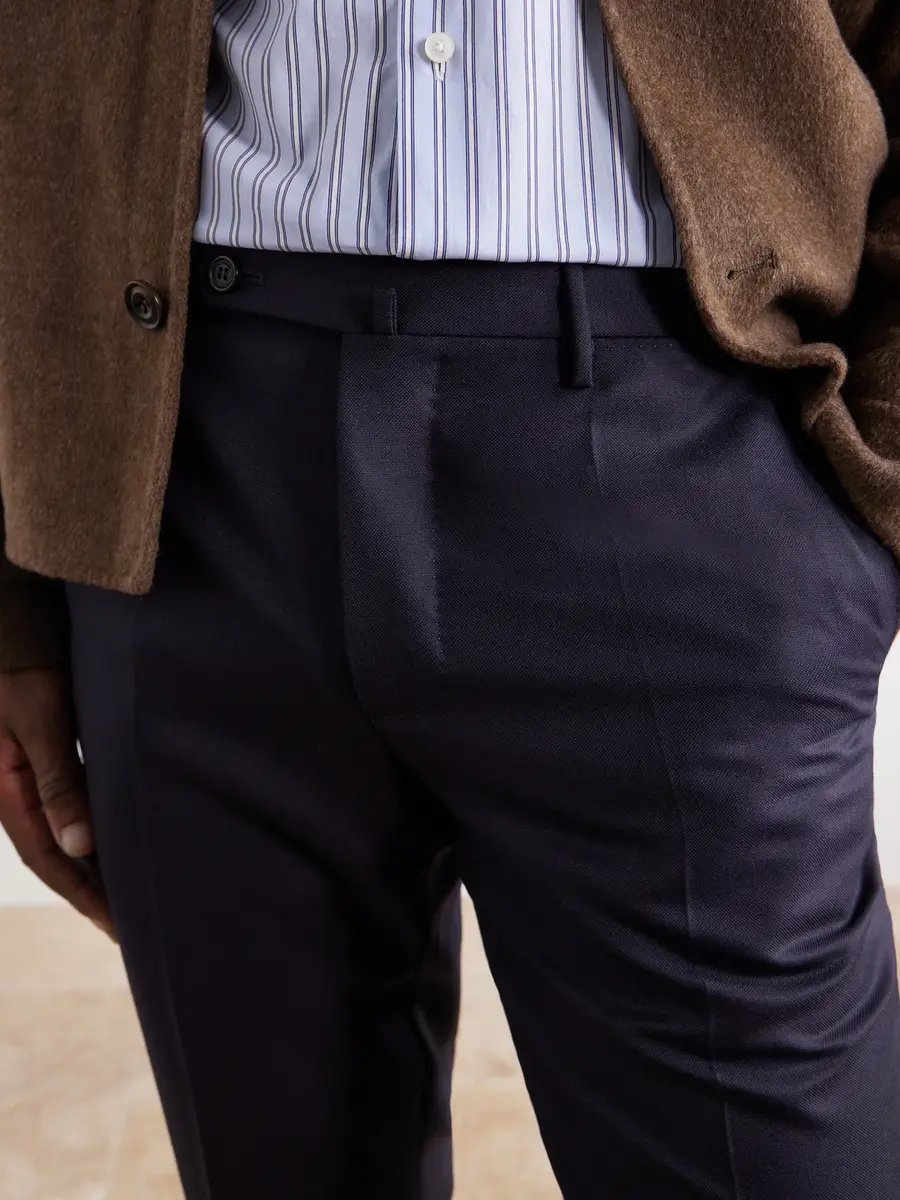 Slowear Incotex Straight-Leg Wool-Canvas Trousers - Men | Thumbnail 5 Slowear Incotex Straight-Leg Wool-Canvas Trousers - Men | Thumbnail 5