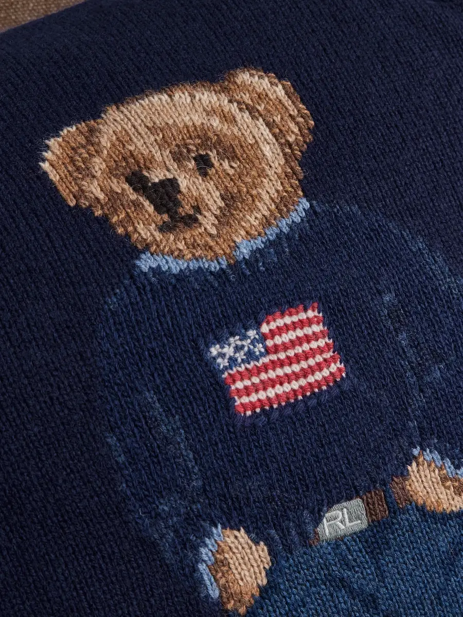 Ralph Lauren Home Polo Bear Wool-Blend Jacquard Cushion - Men | Thumbnail 3 Ralph Lauren Home Polo Bear Wool-Blend Jacquard Cushion - Men | Thumbnail 3