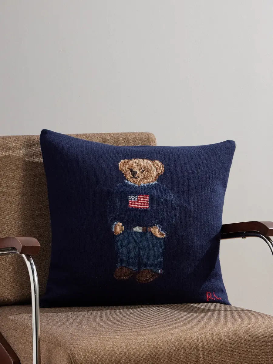 Ralph Lauren Home Polo Bear Wool-Blend Jacquard Cushion - Men