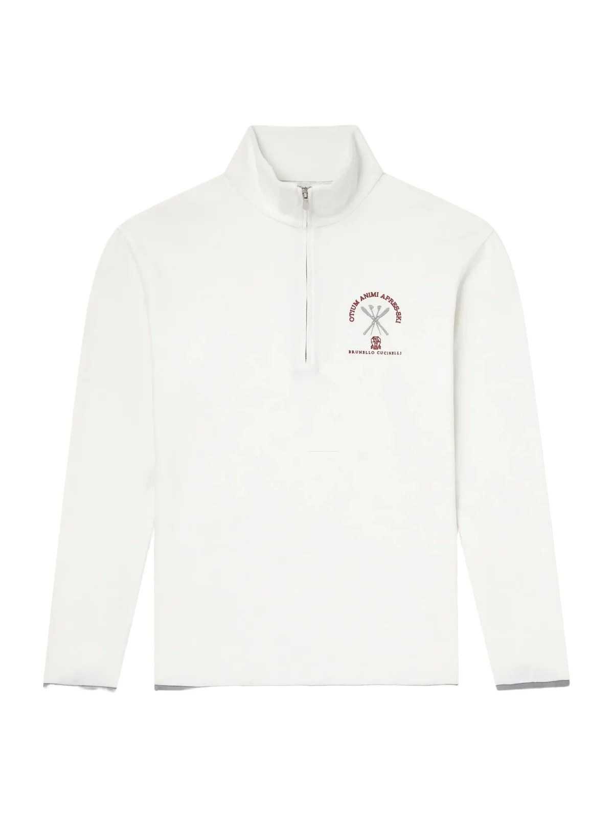 Brunello Cucinelli Logo-Embroidered Cashmere-Blend Half-Zip Ski Mid Layer - Men