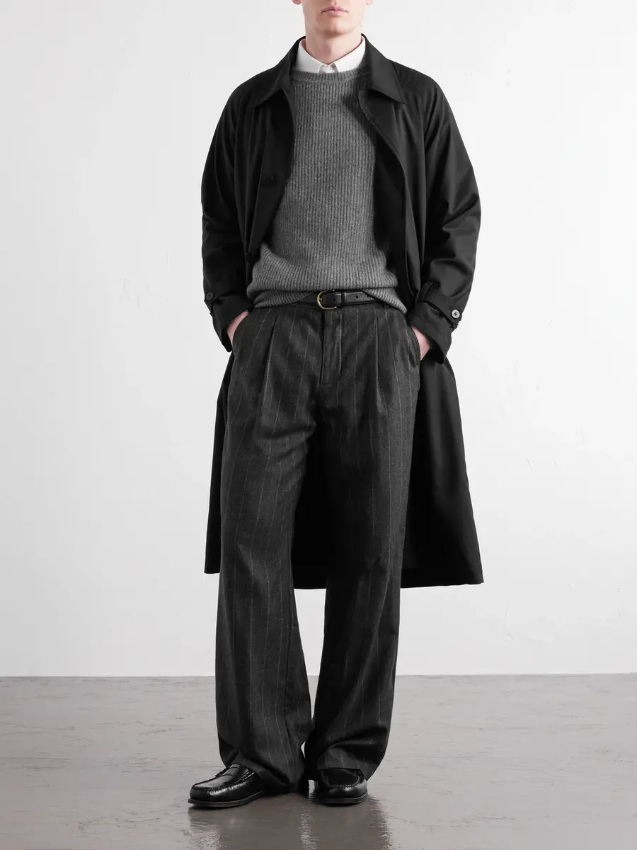 PIACENZA 1733 Ribbed Wool and Cashmere-Blend Sweater - Men | Thumbnail 2 PIACENZA 1733 Ribbed Wool and Cashmere-Blend Sweater - Men | Thumbnail 2