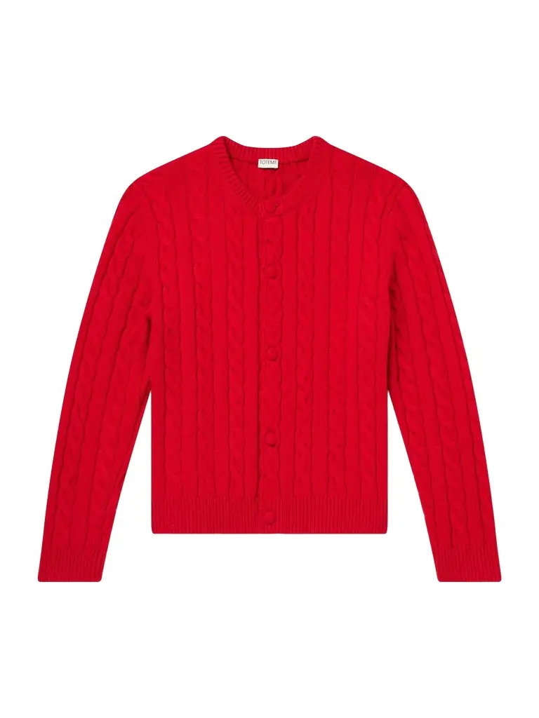 Cable-Knitted Wool Cardigan - Men Cable-Knitted Wool Cardigan - Men