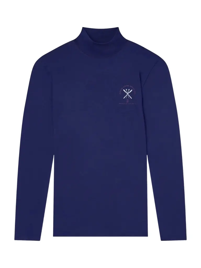 Brunello Cucinelli Logo-Embroidered Silk-Blend Ski Base Layer - Men