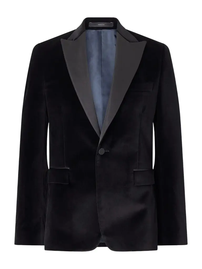 Paul Smith Satin-Trimmed Cotton-Velvet Tuxedo Jacket - Men