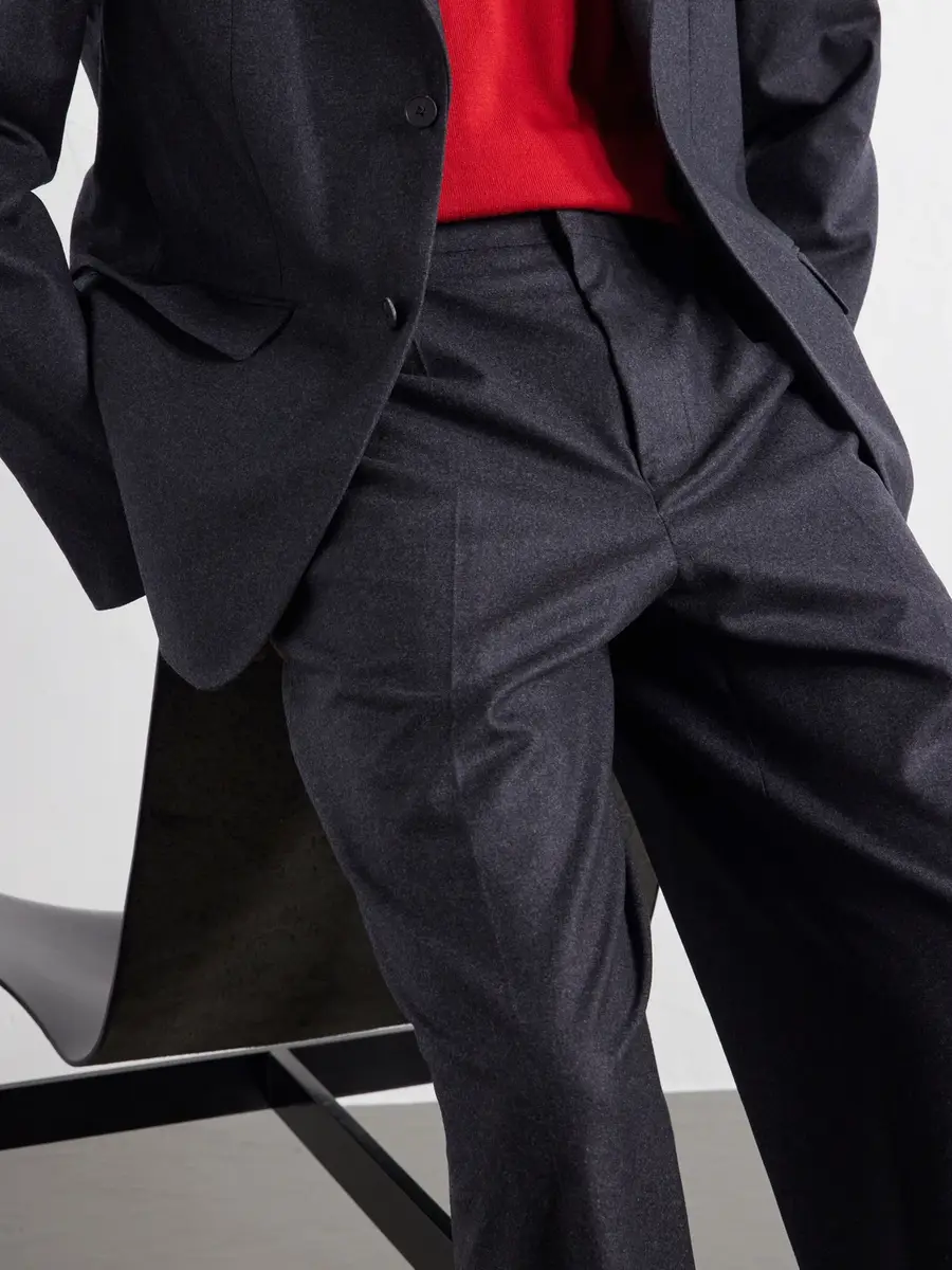 ATON Pleated Straight-Leg Merino Wool Suit Trousers - Men | Thumbnail 5 ATON Pleated Straight-Leg Merino Wool Suit Trousers - Men | Thumbnail 5