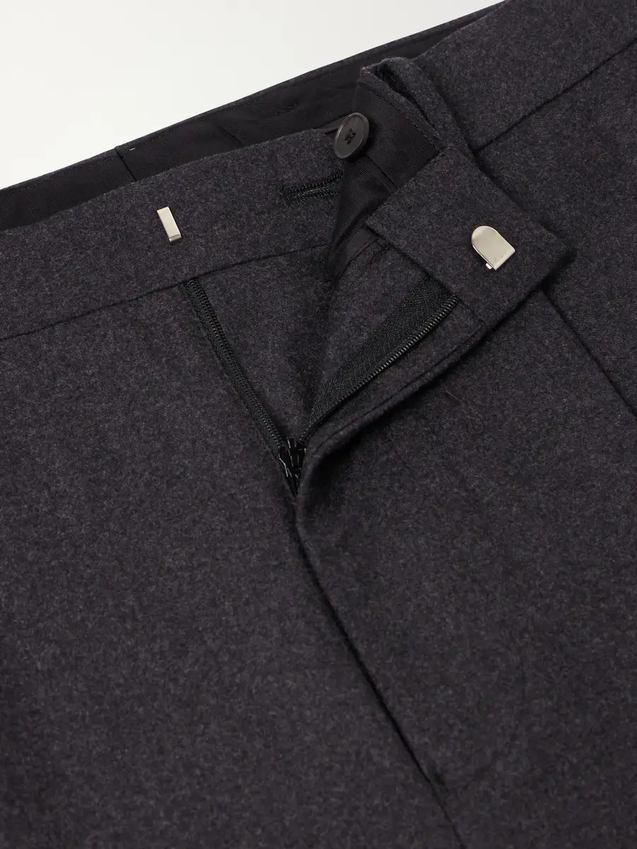 ATON Pleated Straight-Leg Merino Wool Suit Trousers - Men | Thumbnail 6 ATON Pleated Straight-Leg Merino Wool Suit Trousers - Men | Thumbnail 6