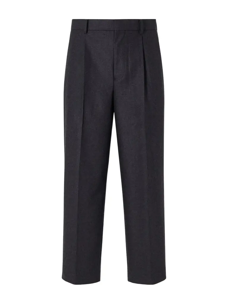 Pleated Straight-Leg Merino Wool Suit Trousers - Men Pleated Straight-Leg Merino Wool Suit Trousers - Men