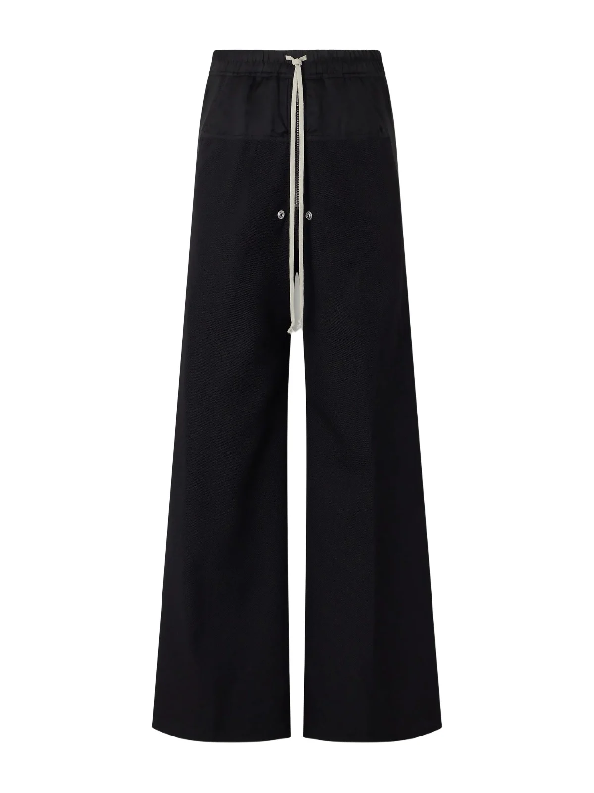Bela Wide-Leg Satin-Trimmed Virgin Wool-Whipcord Drawstring Trousers - Men