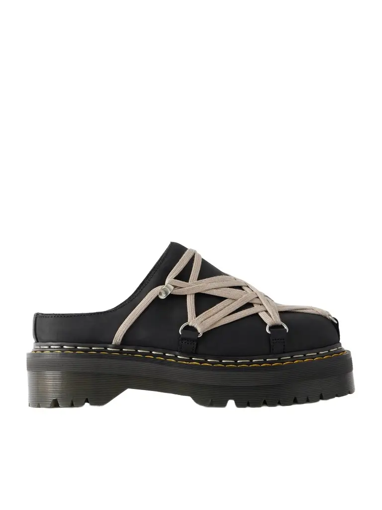 Rick Owens Dr Martens Leather Mules - Men