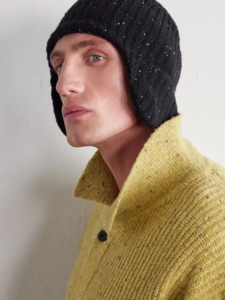 SAGE NATION Padded Ribbed-Knit Beanie - Men | Thumbnail 3