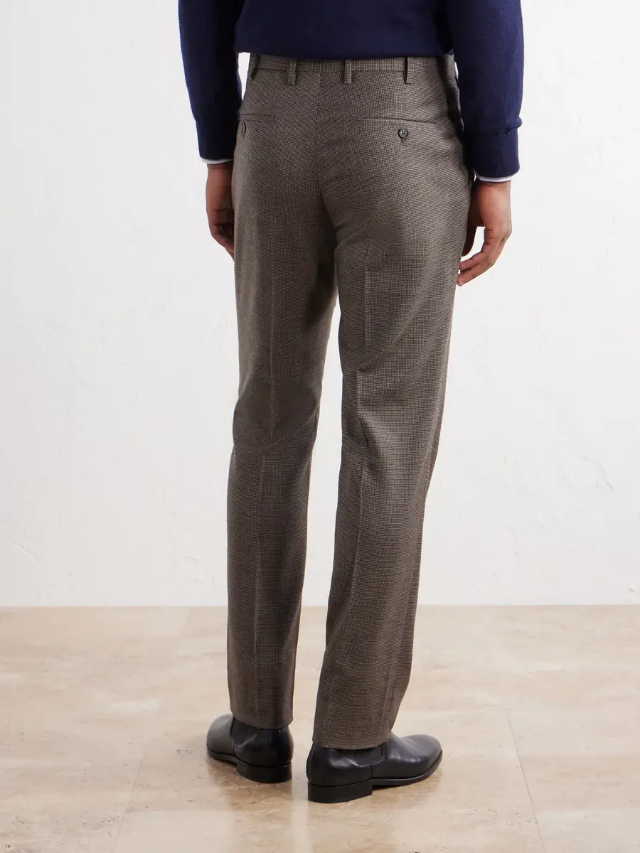 Slowear Incotex Straight-Leg Houndstooth Wool-Blend Trousers - Men | Thumbnail 4 Slowear Incotex Straight-Leg Houndstooth Wool-Blend Trousers - Men | Thumbnail 4