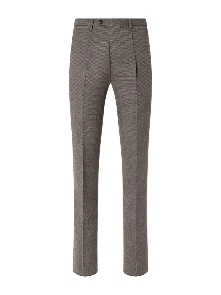 Slowear Incotex Straight-Leg Houndstooth Wool-Blend Trousers - Men