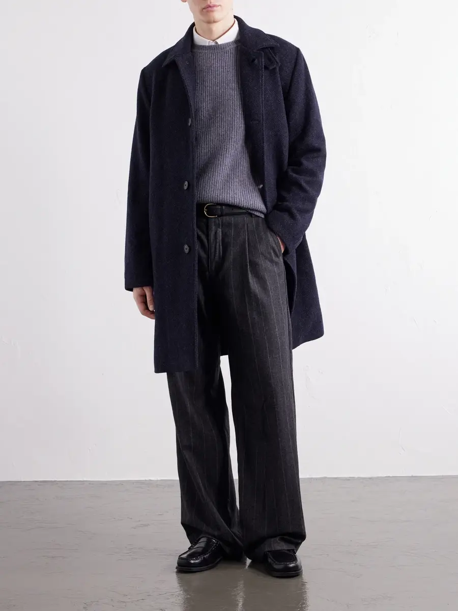 Sunspel Wool-Tweed Coat - Men | Thumbnail 2 Sunspel Wool-Tweed Coat - Men | Thumbnail 2